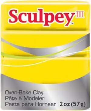 Sculpey III Polymer Clay 2oz Yellow 715891110720