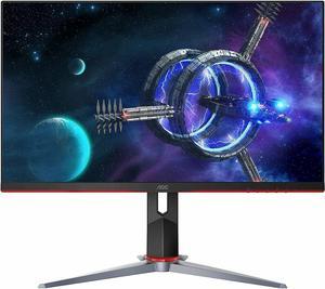  AOC 24G2 24 Frameless Gaming IPS Monitor, FHD 1080P, 1ms  144Hz, Freesync, HDMI/DP/VGA, Height Adjustable, 3-Year Zero Dead Pixel  Guarantee,Black/Red : Electronics