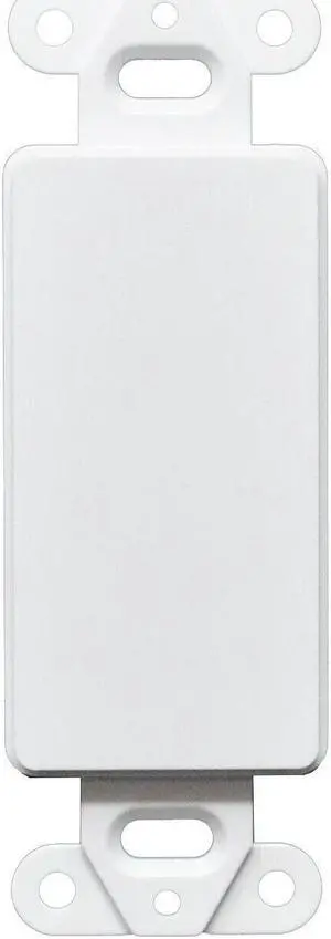 5pcs 1 Gang Decorator Blank Wall Plate Insert White