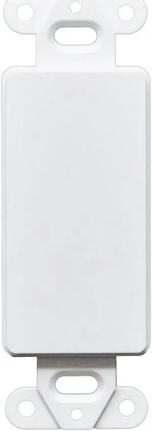 10Pcs 1 Gang Decorator Blank Wall Plate Insert White