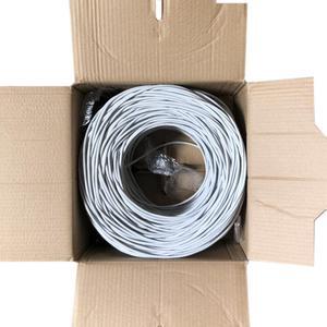 Cat6 1000Ft Cable 23AWG Solid UTP Ethernet Wire Network Bulk CCA LAN Cable, Gray