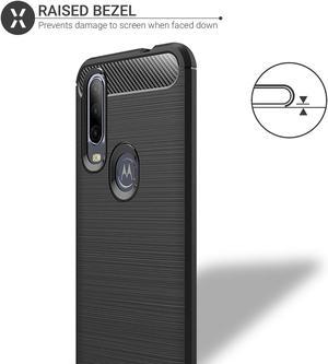 Olixar for Motorola One Action Case with Screen Protector  360 Full Body Coverage Hard PC  Dual Layer Rugged Heavy Duty Cover  Shockproof Tempered Glass  Sentinel  Black