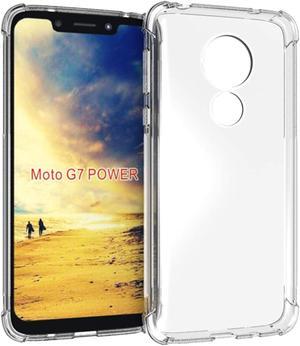 PUSHIMEI Moto G7 Power case,Moto G7 Supra Case,Moto G7 Optimo Maxx case, Soft TPU Crystal Transparent Slim Anti Slip Protective Phone Case Cover for Motorola Moto G7 Power (Clear Anti-Shock TPU)