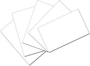 Pacon PAC5141 Index Cards, 3" x 5", Unruled, White, Pack of 100
