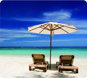 Recycled Optical Mousepad - Beach Chairs (5909501)