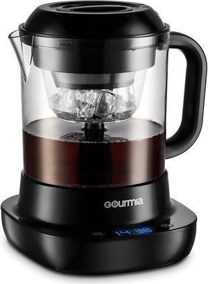 Ice Coffee Makers with Reusable Filter , Tumbler , and Brew-Strength  Control by Gourmia White 