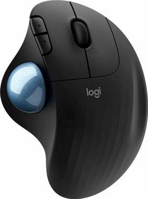 Logitech - ERGO M575 Wireless Trackball Mouse with Ergonomic Design - Black