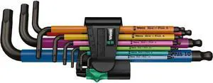 Wera 05 022669 001 05022669001 L-Key Set 3950 Spkl/9 Sm Metric Of Stainless Wera 05 022669 001 05022669001 L-Key Set 3950 Spkl/9 Sm Metric Of Stainless