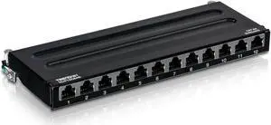 TRENDnet TC-P12C6AS 12-Port Cat6A Shielded Wall Mount Patch Panel