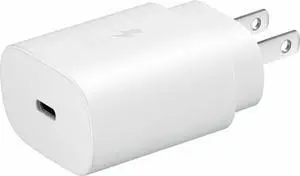Samsung - 25W Super Fast Charging Wall Charger USB-C - White