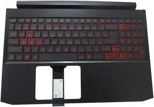 replacement keyboard for Acer Nitro AN515-44 AN515-55 Palmrest US Backlit  6B.Q7KN2.033 Red Keys