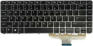 Backlit US Keyboard for HP Elitebook Folio 1040 G3 818252-001 844423-001