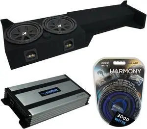 05-Up Fits Nissan Frontier Crew Cab Kicker Comp C10 Dual 10" Sub Box Ha-A800.1