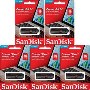5 x SanDisk 16GB Cruzer Glide USB 3.0 Flash Pen Drive SDCZ60 SDCZ600-016G-B35