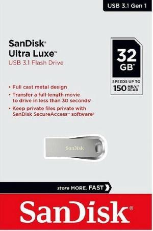 SanDisk Ultra Luxe 32GB SD CZ74 SDCZ74 32G USB 3.1 150MB Flash Drive SDCZ74-032G