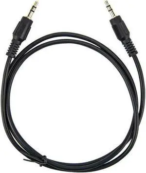 Rocstor Y10C188-B1 3Ft Slim 3.5Mm Stereo Cable Male To Male Gold Plated Black