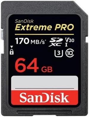 SanDisk SDSDXXY-064G-ANCIN 64GB Extreme Pro SD 170 90MBs