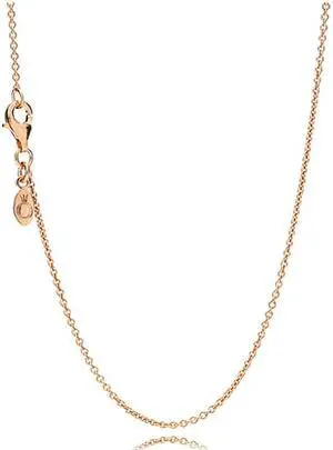 PANDORA Pandora Rose simple and versatile adjustable base necklace plating rose 580413 (45cm) with box