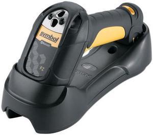 Symbol LS3578 Series barcode scanner LS3578-FZ Barcode Scanner (Yellow) - USB Kit with Base