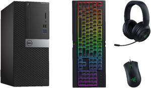 Dell OptiPlex MT Gaming Bundle | i7-6700 | 16GB Ram | RX 6400 4GB | Razer Keyboard, Mouse, and Headset