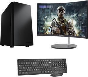 Pure Business Desktop Bundle | i7-8700 | 16GB DDR4 | 1TB NVMe | Intel UHD 630 Graphics | Wi-Fi | 24in Curved Monitor | Wireless Keyboard and Mouse