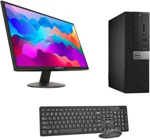 Dell 5050 SFF | i7-6700 | 8GB | 512GB SSD | 24in LCD Monitor & Wireless Keyboard and Mouse & WiFi