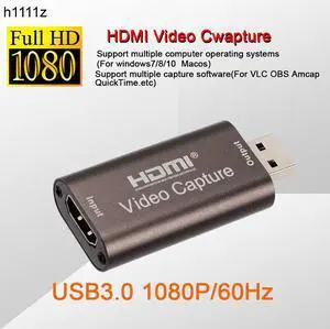 4K USB3.0 USB2.0 Audio Video Capture Card HDMI To USB 3.0 2.0 Acquisition Card Live Streaming Plate Camera Switch Game Recording
