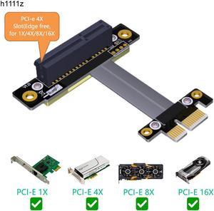 PCI Express PCI E 1X to 4X Riser Card Graphics Card Port Adapter Ribbon Extender Extension Cable PCIE Riser PCI E Flexible Cable