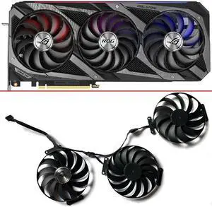 3pcs Cooling Fan 7PIN CF1010U12S T129215SU FDC10U12S9-C RTX 3090 GPU FAN For ASUS ROG STRIX RTX 3070 3080 Ti 3090 GAMING