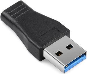 CNU3AM2CF USB 3.0 Type A Male to USB 3.1 Type-C Female Adapter Converter Support Data Sync & Charging - Black