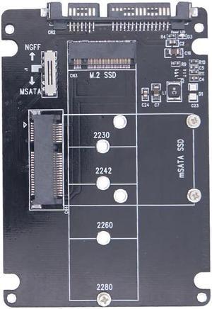 Syba 2.5 inch SATA to mSATA SSD Adapter with USB 2.0 Support, 1