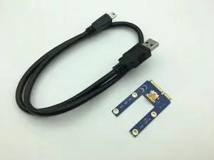 Mini PCIe Riser PCI Express 1x to 16x for Laptop External Graphics Card GDC Miner mini PCIe to PCI e Extension Cable Riser Card