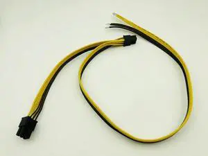 Dual 6pin Power Cable 50+20cm for DELL2950 1470 Series Server Power Conversion Graphics Card Cables Power Supply for BTC Mining