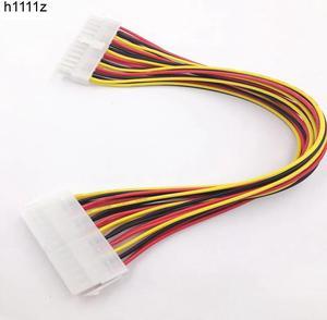 30cm 24Pin Power Supply Cable 20+4Pin Motherboard Adapter Extension Cables Cord Extended Line 18AWG for PC Computer Desktop