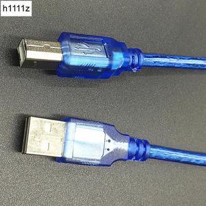 USB 2.0 Extension Print Cable 30CM 1.5M 3M 5M 10M OHFC Copper Transparent Blue Extended USB Cable for Printer HDD