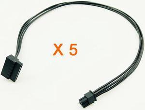 5PCS MINI 4 Pin to SATA Cable SSD Power Supply For Lenovo 510S 510A M410 M415 B250 Motherboard 4Pin to SATA Interface Cable