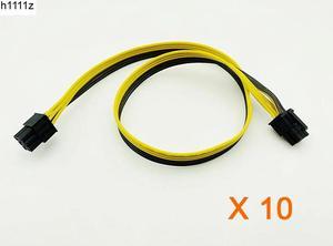 10PCS 50cm 6P to 6P Cable Adapter 18AWG Wire Graphic Card Extension Cord Server Conversion Board 6pin to 6pin Power Supply Cable