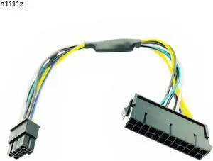 Power Cable for Dell 30cm 24Pin to 8Pin Optiplex 3020 7020 9020 ATX Power Supply Motherboard Adapter Cable ATX 24P to 8P Cables