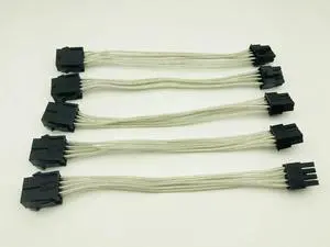 5PCS 8Pin to 8Pin PCI Express 8Pin Extension Cable GPU Graphic Card Power Supply Cable Cord Wire 18AWG 20cm for BTC Miner Mining