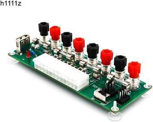 ATX 24Pin 20 or 24Pin Benchtop Board Computer PC Power Supply Breakout Module Adapter USB 5V Port with Switch PC Accessories