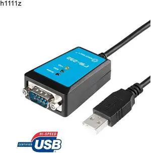 1.8M FTDI Chips USB 2.0 to DB9 RS232 Serial Cable Converter with Magnetic Ring