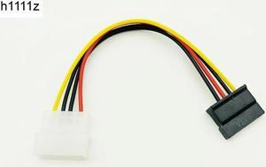 SATA Power Cable IDE to Serial ATA SATA HDD Hard Drive Power Adapter Cable Cord 15Pin SATA to 4Pin IDE Power for BTC Mining