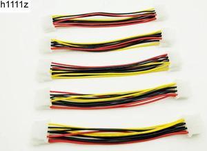 5PCS 4Pin Power Cable 4Pin Molex Male to 3 Port Molex IDE Female Power Supply Splitter Adapter Computer 4Pin IDE Power Cord