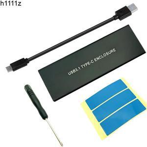 Aluminum USB 3.1 to M.2 SSD NVME HDD Enclosure NGFF PCI E to Type C Connector Hard Disk Drive Case JMS583 SSD Box for Desktop PC