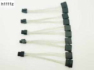 5PCS Dual 4Pin Molex IDE to 6Pin PCIE Graphic Card Power Supply Cable Adapter PC Video Card Connector Cable Converter for Mining