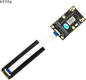 mSATA Adapter mSATA SSD to M.2 NGFF Key B Adapter Converter Card Kits with FFC Cable Metal Extender Bracket Screws for Computer
