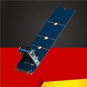 M.2 NGFF to PCI E X16 Slot USB 3.0 Transfer Riser Card VGA Extension Adapter Extender for Graphics Card for BTC Miner Mining