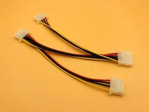 4Pin Power Cable One 4Pin Molex Male to 3 Port Molex IDE Female Power Supply Splitter Adapter Computer 4Pin IDE Power Cord