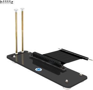 PCI Express 3.0 16X Graphics Card Stand Base Magnetic Holder Bracket for DIY ATX Case with PCI E Extension Cable for Fun Cooling