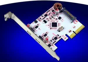 USB3.1 SuperSpeed 10Gbps Type C Dual Port PCI Express Expansion Card HUB Adapter
